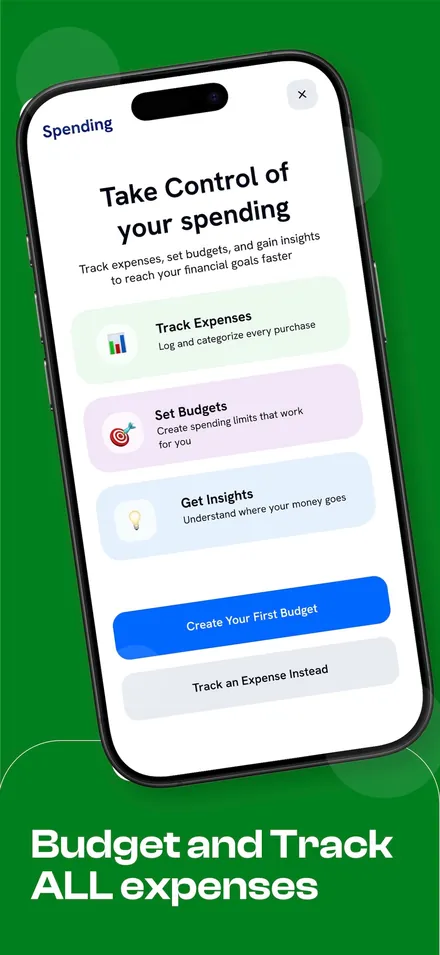 Spending: track expenses, set budgets, get insights